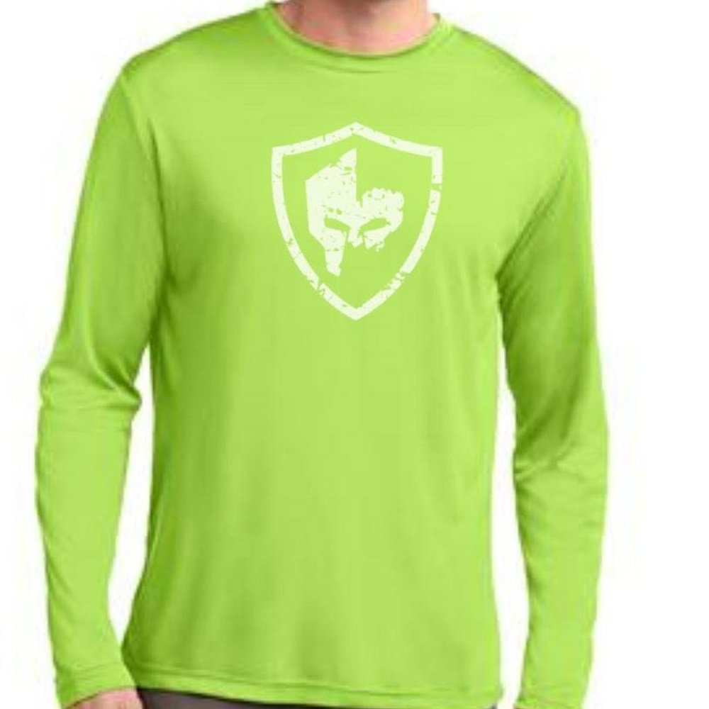 Performance Tee, Long Sleeve, Lime Green - NEW